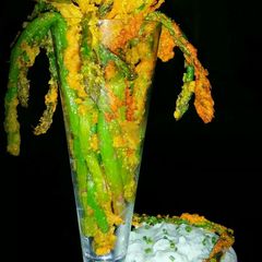 A picture of Mike's Fried Asparagus Spears.