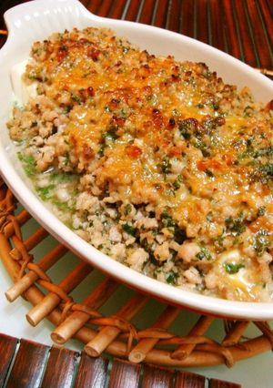 A picture of Our Nursery School's Tofu & Ground Meat Miso Au Gratin.