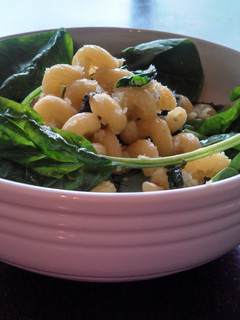 A picture of Callentani with Spinach and Preserved Lemon.