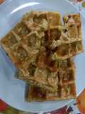 Matzo brie waffle bites
