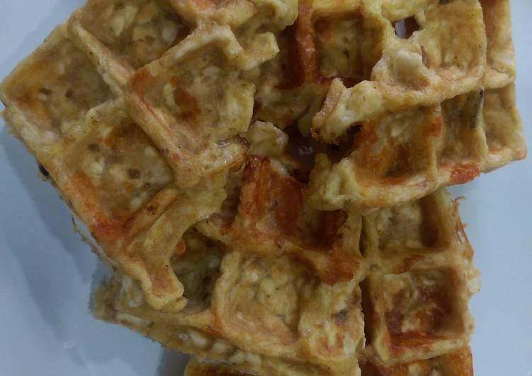 Steps to Prepare Super Quick Homemade Matzo brie waffle bites