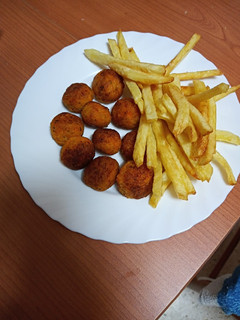 Una foto de Buñuelos de calabaza y bacon