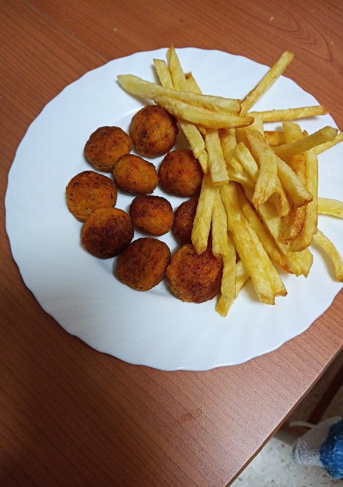 Una foto de Buñuelos de calabaza y bacon