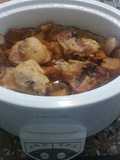 Pollo con verduras en cocina lenta