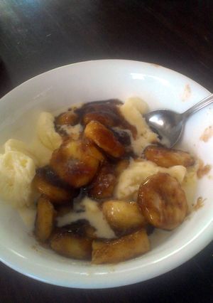 A picture of Bananas Foster.