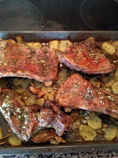 Una foto de Costillar de lechazo al horno