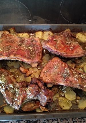 Una foto de Costillar de lechazo al horno