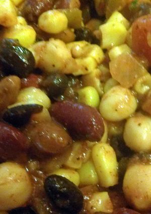 A picture of bean salad.