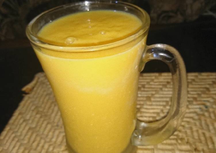 Recipe of Any-night-of-the-week Mango milk shake