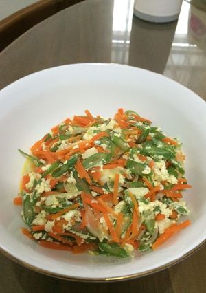 Foto resep Wortel buncis orak arik utk anak