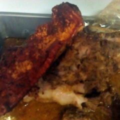 A picture of Pernil (Puerto Rican Roast pork).