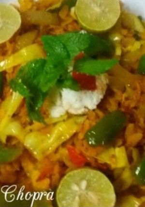 A picture of Vegetable Poha.
