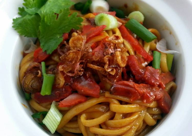 Easiest Way to Make Homemade Spicy Dry Noodle Street Food