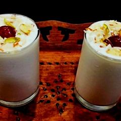 Dry Fruits lassi (Hydrating fasting Lassi) A picture of Dry Fruits lassi (Hydrating fasting Lassi).