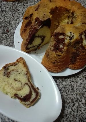 Una foto de Budín marmolado al aceite