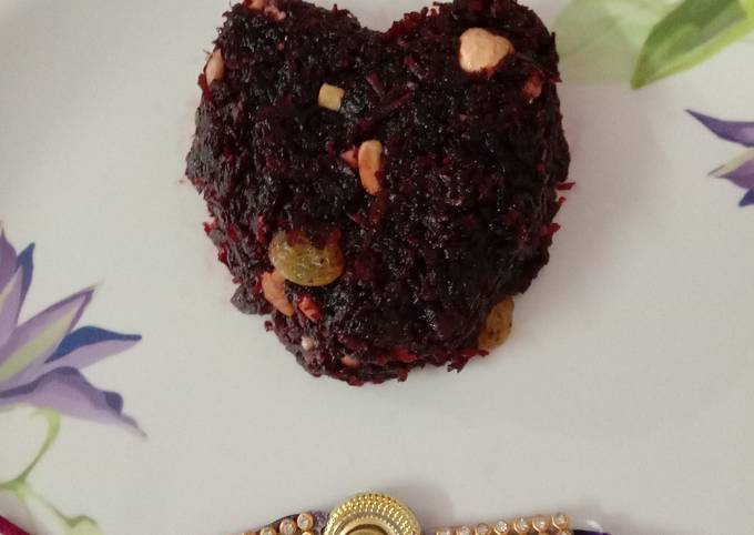 Beet carrot halwa