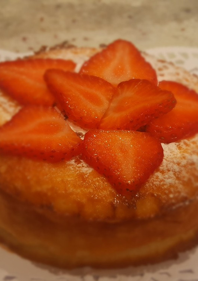 Una foto de Tarta de quesitos y yogurt