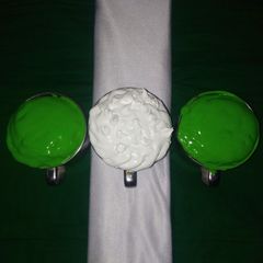 A picture of Nigerian Flag Mug Cake.