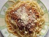 Spaguetti a la boloñesa