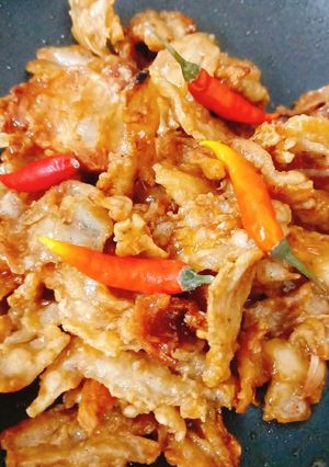 Hình của món Cá cơm chiên nước mắm.