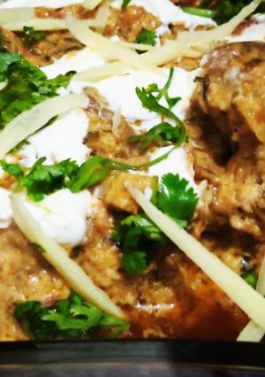 A picture of Mutton handi.