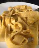 Fettuccine con dos ingredientes