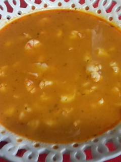 Una foto de Sopa de mariscos para Navidad