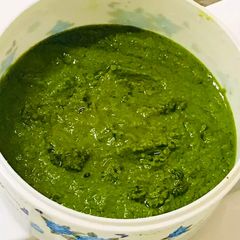 A picture of Mint dip / chutney.