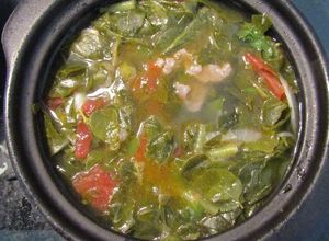 Hình của món Canh chua thịt bò lá giang giải nhiệt.