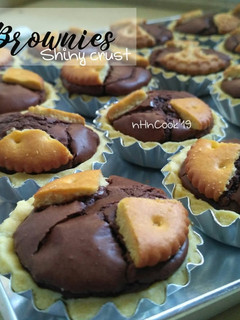 Foto resep Pie brownies shiny crust 1 telur + Tips