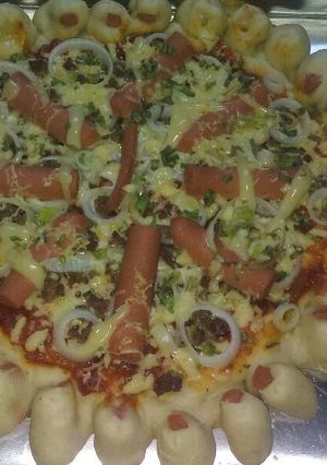 Foto resep Pizza beef sosis