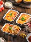 Macaroni and cheese with bolognese