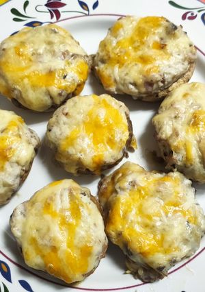 Una foto de Champiñones rellenos bacon