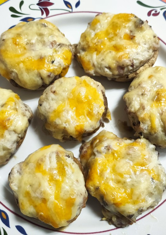 Una foto de Champiñones rellenos bacon