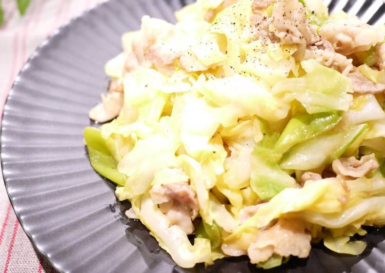 Refreshing Stir-Fried Pork and Cabbage