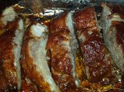 A picture of oven ribs