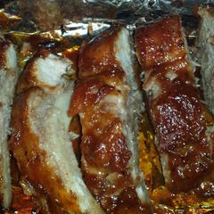 A picture of Steve's Oven Baked BBQ Ribs.