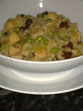 Easy Way Make Scallop and Prawn Risotto with Chorizo the Can Spoil the Tongue Perfect