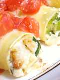 Ricotta Cheese and Vegetables Stuffed Cannelloni
