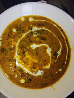 A picture of Methi Paneer Matar Malai.