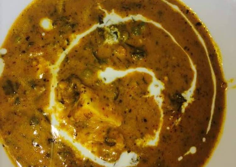 Recipe of Award-winning Methi Paneer Matar Malai