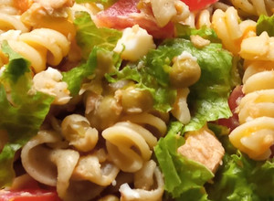 Una foto de Ensalada fresca de tirabuzones