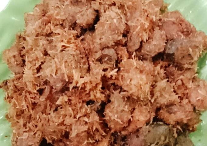  Resep gampang memasak Serundeng Daging sapi  enak