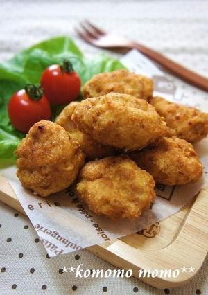 A picture of Easy Tofu and Ground Meat Fried Meatballs.