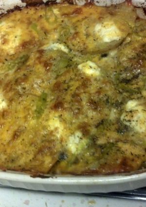 A picture of Au Gratin redneck style (cheese & heat).