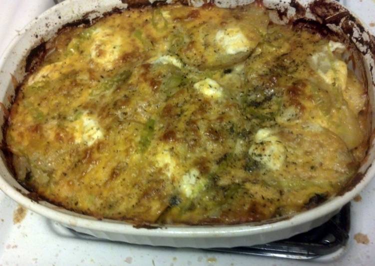 Steps to Prepare Super Quick Homemade Au Gratin redneck style (cheese &amp; heat)