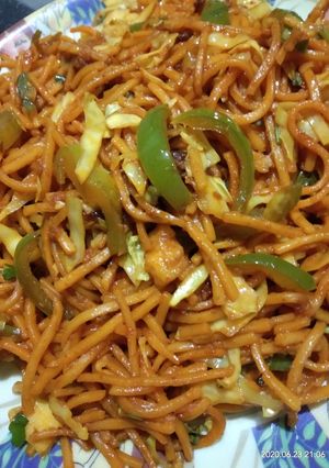 A picture of Vegetable Hakka Noodles.
