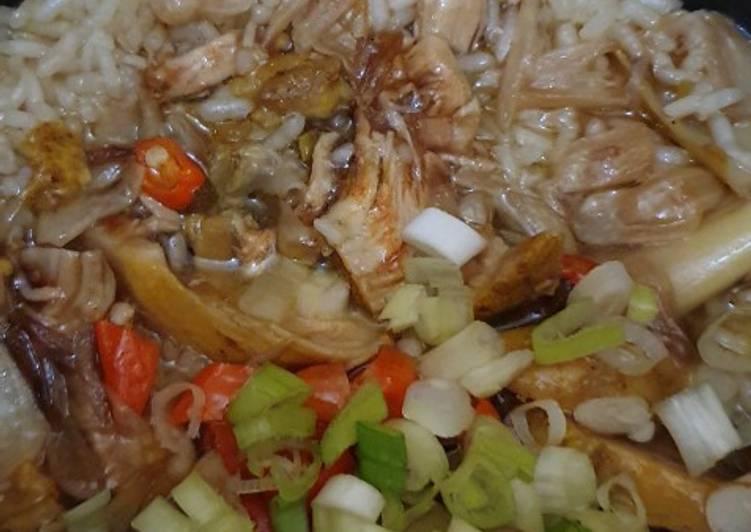 Resep Nasi Ayam Hainan / Nasi Ayam Bumbu (only using Rice Cooker), Lezat Sekali