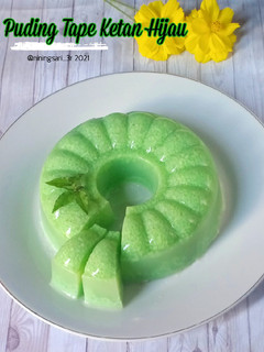 Foto resep Puding Tape Ketan Hijau
