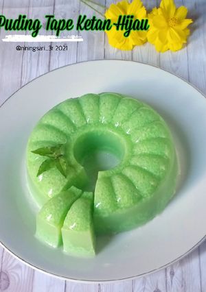 Foto resep Puding Tape Ketan Hijau